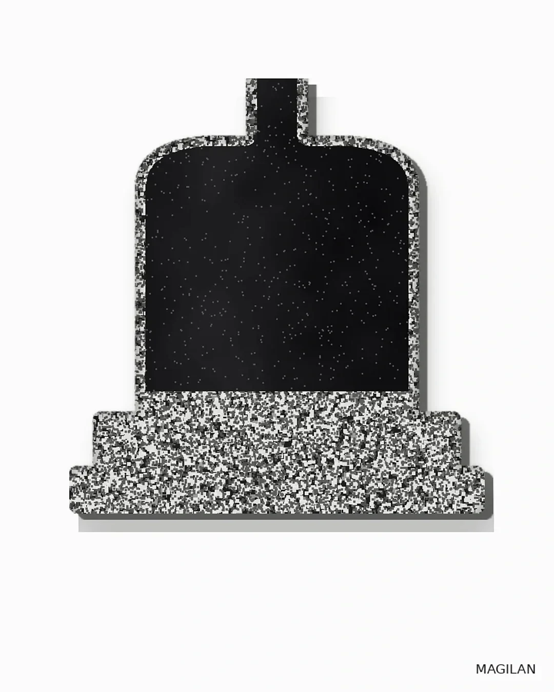 Фотореалистичная визуализация полимергранитного памятника ПГ-019 из литьевого камня с фактурой гранитной крошки